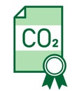 Co2 emissions trading ETS icon