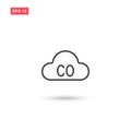 Co gas cloud icon vector design isolated 2 Royalty Free Stock Photo