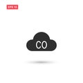 Co gas cloud icon vector design isolated Royalty Free Stock Photo