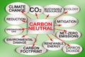 CO2 Net-Zero Emission layout concept with a descriptive scheme