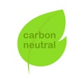 CO2 neutral stamp - carbon emissions free Royalty Free Stock Photo