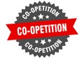 co-opetition sign. co-opetition circular band label. co-opetition sticker