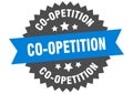 co-opetition sign. co-opetition circular band label. co-opetition sticker