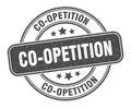 co-opetition stamp. co-opetition round grunge sign. Royalty Free Stock Photo