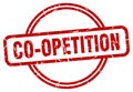 co-opetition stamp. co-opetition round grunge sign.