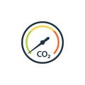 CO2 reduction gauge icon