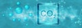 CO2 symbol. Carbon dioxide molecule Royalty Free Stock Photo