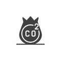 CO2 vector icon Royalty Free Stock Photo