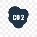 Co2 vector icon isolated on transparent background, Co2 transpa Royalty Free Stock Photo