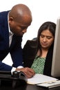 Co-Worker Explaining Something to Team Mate