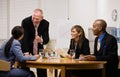 Co-workers having meeting in conference room Royalty Free Stock Photo