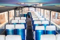 Coach bus interior Royalty Free Stock Photo
