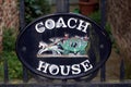 Coach house sign Royalty Free Stock Photo