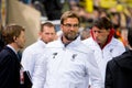 The coach Jurgen Klopp at the Europa League semifinal match between Villarreal CF Royalty Free Stock Photo