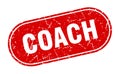 coach sign. coach grunge stamp. Royalty Free Stock Photo