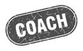 coach sign. coach grunge stamp. Royalty Free Stock Photo