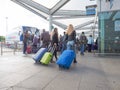 Coach Station in Stansted Royalty Free Stock Photo