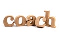 Coach Word Isolated Royalty Free Stock Photo