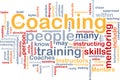 Coaching background concept Royalty Free Stock Photo