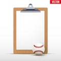 Coaching blank clipboard