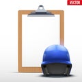 Coaching blank clipboard Royalty Free Stock Photo