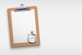 Coaching blank clipboard Royalty Free Stock Photo