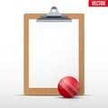 Coaching blank clipboard Royalty Free Stock Photo