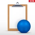 Coaching blank clipboard Royalty Free Stock Photo