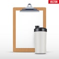 Coaching blank clipboard Royalty Free Stock Photo