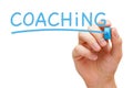 Coaching Blue Marker Royalty Free Stock Photo