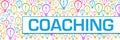 Coaching Bulbs Colorful Texture Text Horizontal Royalty Free Stock Photo