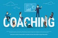 Coaching concept illustration Royalty Free Stock Photo