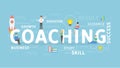 Coaching concept illustration. Royalty Free Stock Photo