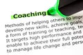 Coaching Definition Royalty Free Stock Photo