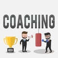 Coaching Giving Rigorous Training Illustration Design Royalty Free Stock Photo