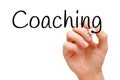 Coaching Handwritten With Black Marker Royalty Free Stock Photo