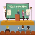 Coaching Lecture Illustration