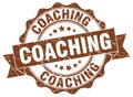 coaching seal. stamp