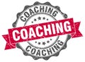Coaching stamp Royalty Free Stock Photo