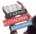 Coaching Support Development Guide Leader Concept Royalty Free Stock Photo