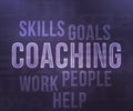 Coaching Tag Cloud Royalty Free Stock Photo