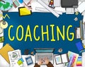 Coaching Training Mentor Teaching Coach Concept Royalty Free Stock Photo