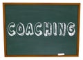 Coaching Word Chalkboard Teaching Learning Sports Education