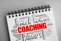 COACHING word cloud collage Royalty Free Stock Photo
