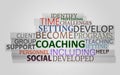 Coaching word concept Royalty Free Stock Photo