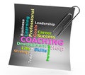 Coaching word concept Royalty Free Stock Photo