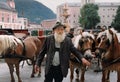 Coachman and Horses in Salzburg, Austria