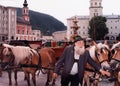 Coachman and Horses in Salzburg, Austria