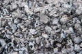 Coal and ash, barbecue, close up Royalty Free Stock Photo