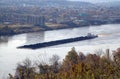 Coal barge on the move